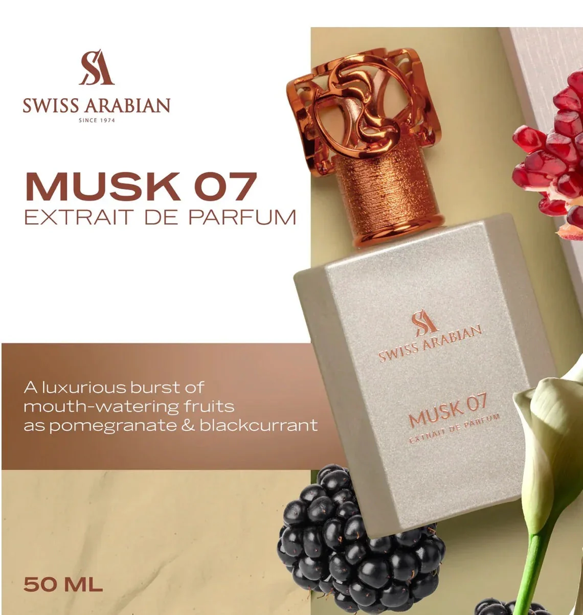 Musk 07 EDP - Rich Fruity and Floral Perfume - Image 3