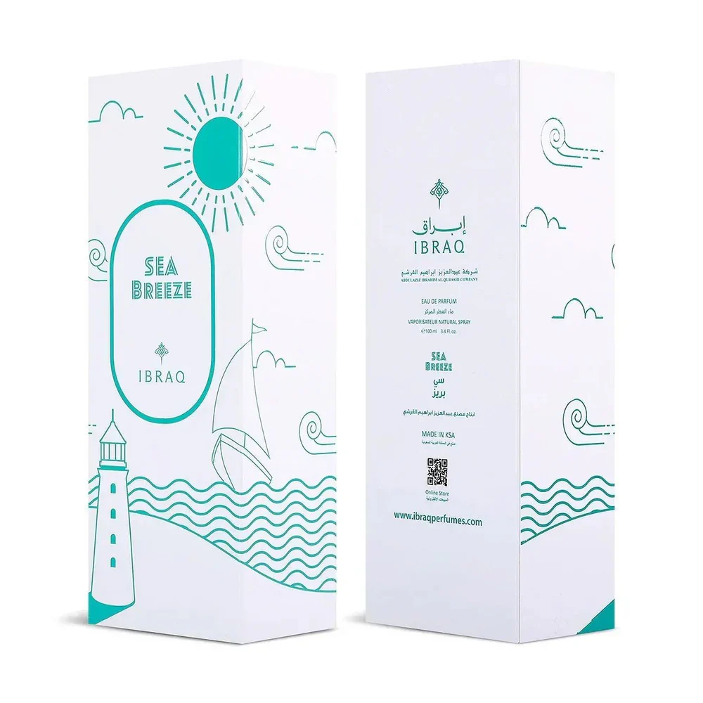 Sea Breeze EDP 100ml by Ibrahim Al Qurashi β Aqua Fresh - Image 3